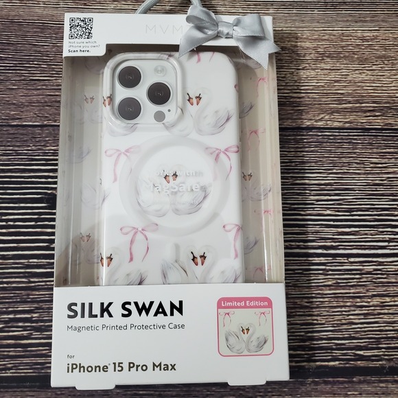 MVMT Other - Limited Edition Swan iPhone 15 Pro Max Protective Case Swan Bow Pink New Sealed